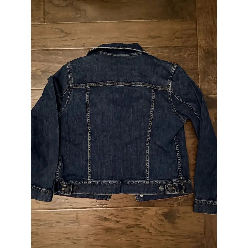Talbots Women's Classic Denim Jacket - Medium Blue Wash‎